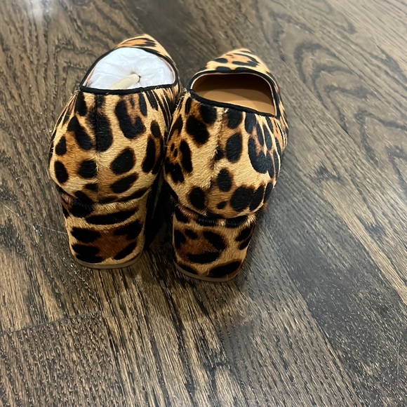 Jcrew Bryn leopard calf hair pointy-toe block heels - Picture 7 of 8